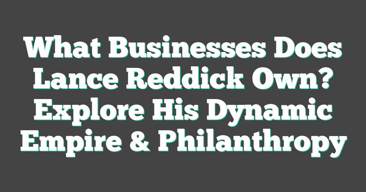 What Businesses Does Lance Reddick Own? Explore His Dynamic Empire & Philanthropy